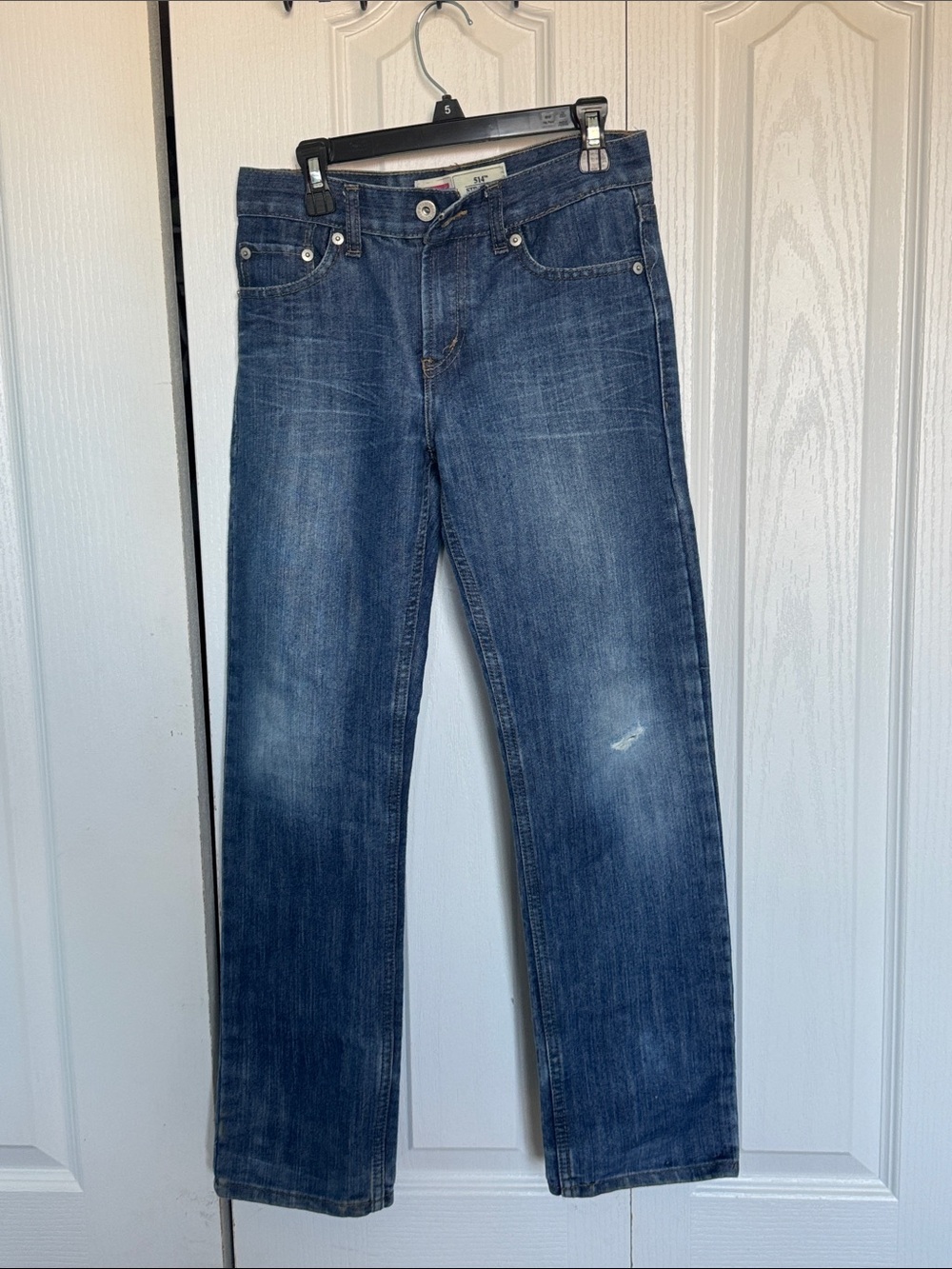 Levi's Boys 514 Straight Fit Denim Jeans Blue Size 12 Regular
